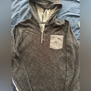 Cat & Jack Charcoal Hoodie with Pocket Detail